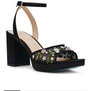 Betsey Johnson Women's Kirra Floral Beaded Heel